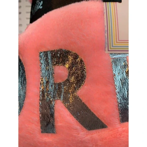 NEW JUSTICE Girls Pajama Set 2-Pc Small 7/8 Velvet Fleece PJs PINK Loungewear - Picture 11 of 12